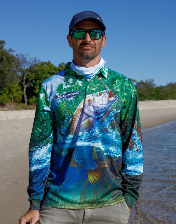 Barramundi Fishing Shirt | UPF 50+ Sun Protection | Recycled Fabric | Fisherman Apparel