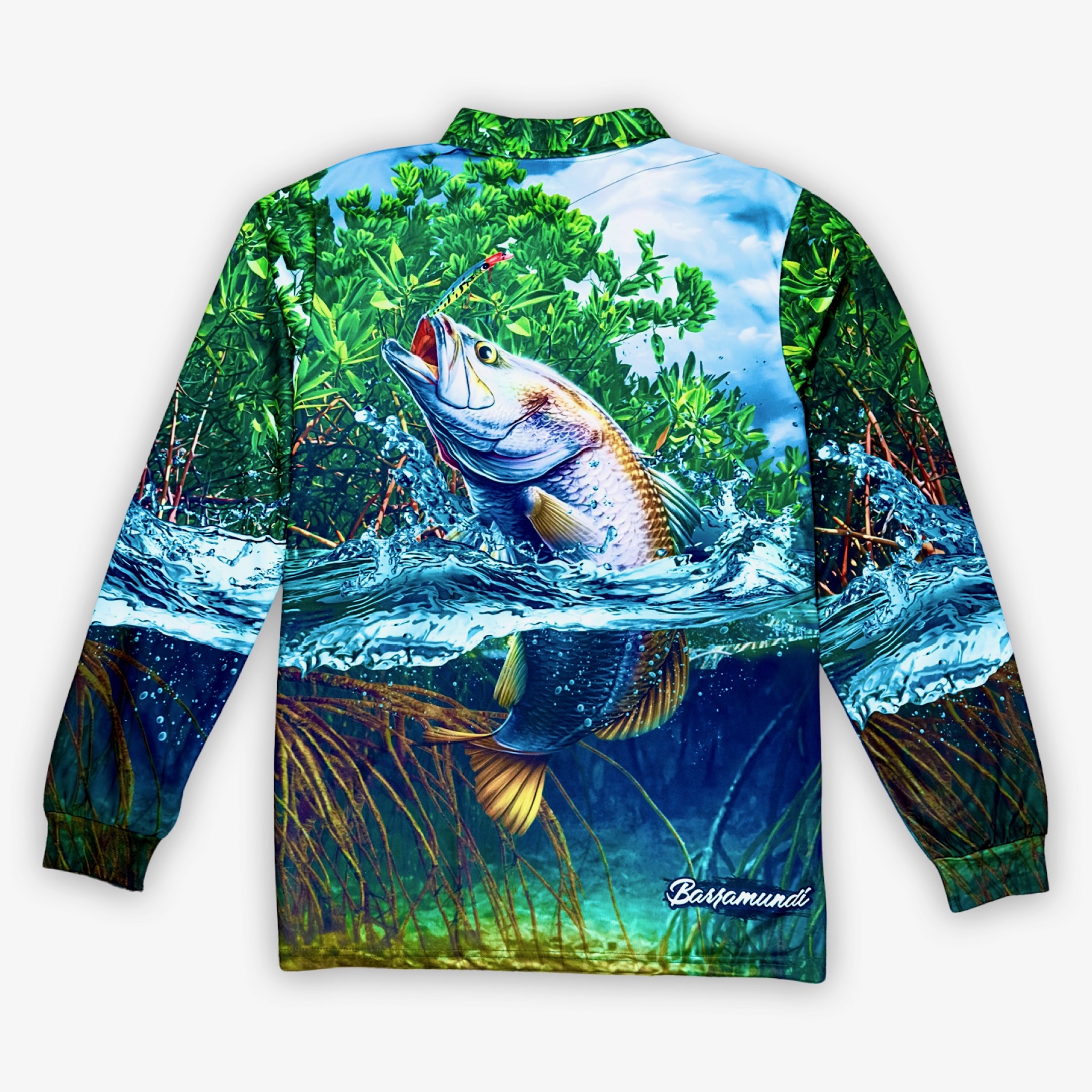 Barramundi Fishing Shirt | UPF 50+ Sun Protection | Recycled Fabric | Fisherman Apparel - Image 3
