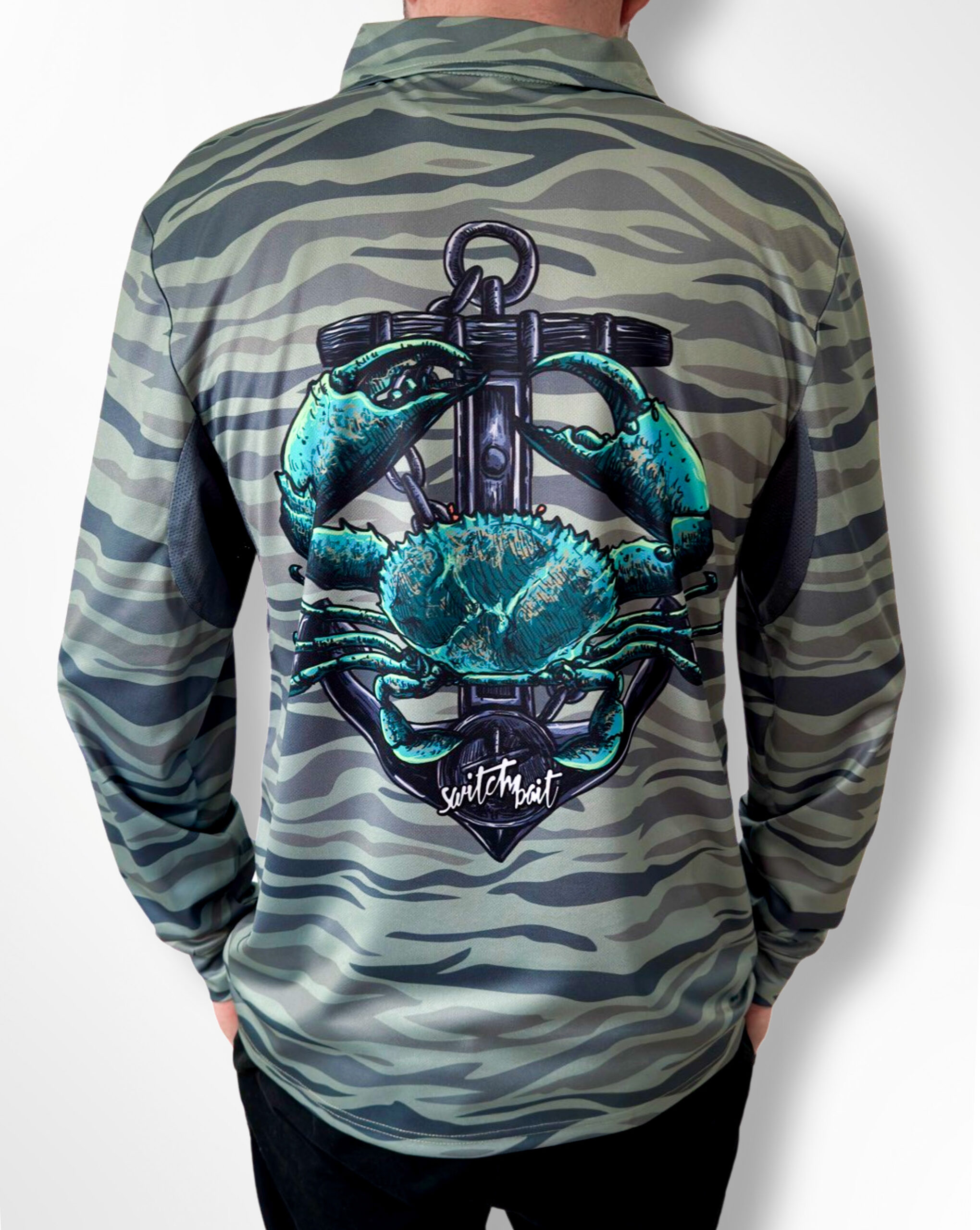 Mud Crab Fishing Shirt | UPF 50+ Sun Protection | Recycled Fabric - Image 1