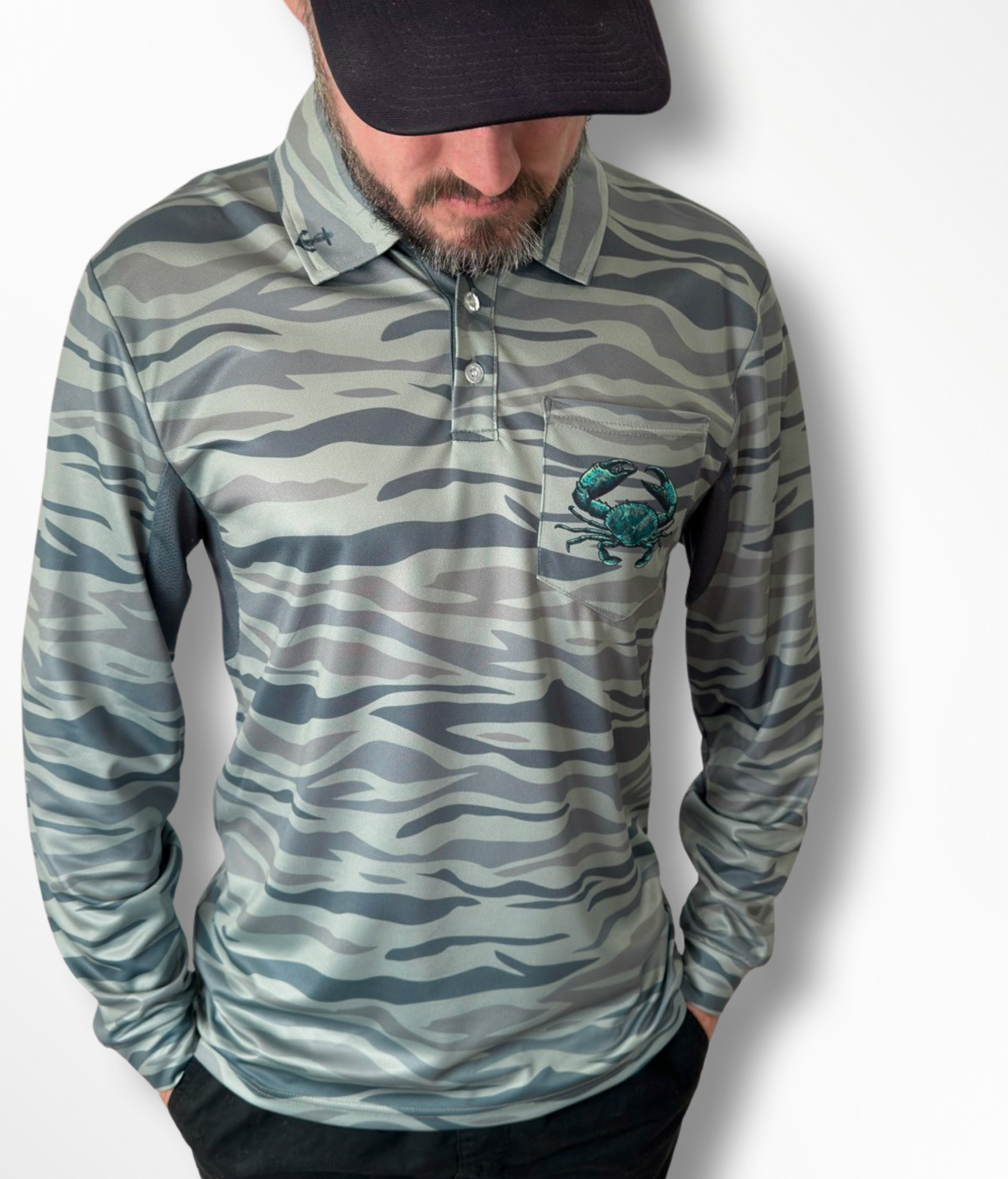 Mud Crab Fishing Shirt | UPF 50+ Sun Protection | Recycled Fabric - Image 3