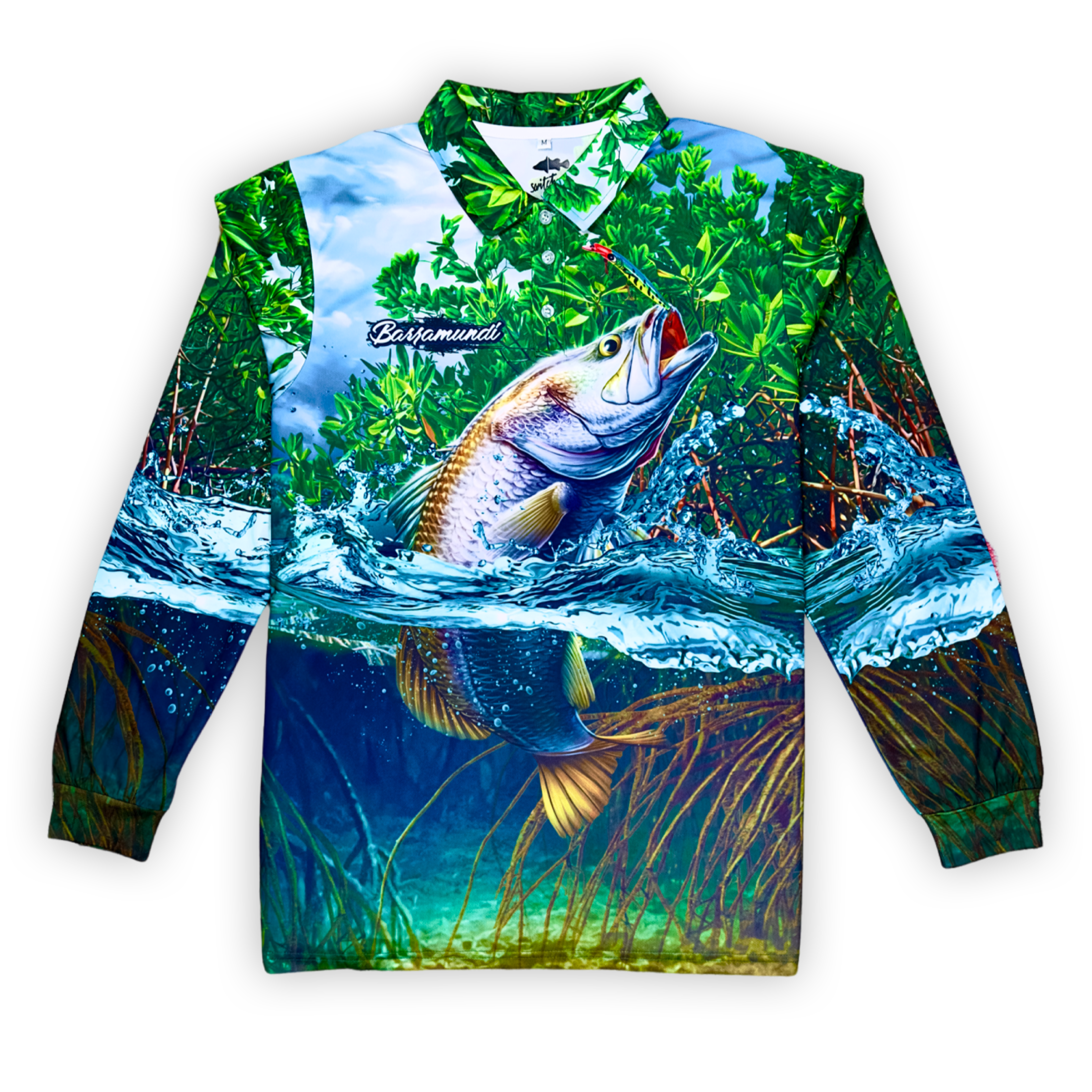 Barramundi Fishing Shirt | UPF 50+ Sun Protection | Recycled Fabric | Fisherman Apparel - Image 1