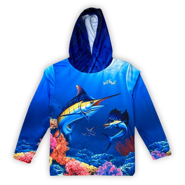 Kids Fishing Shirt | Reef design | UPF 50+ Sun Protection |
