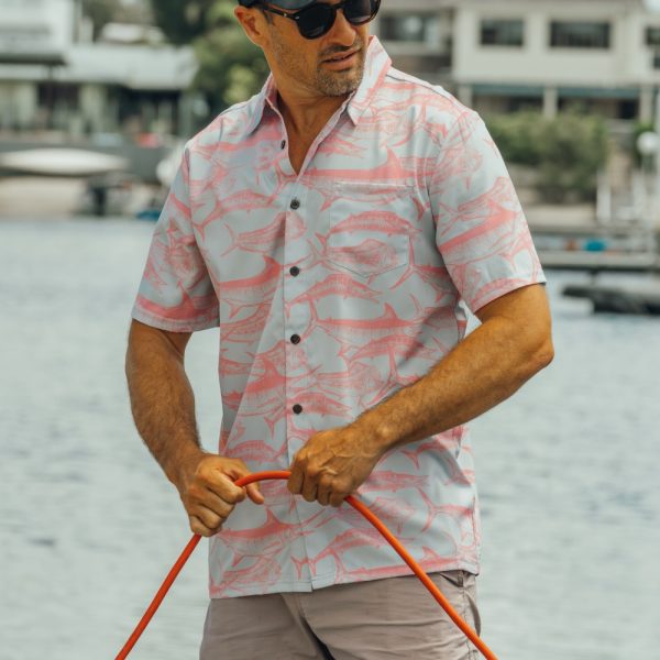 Tommy - Gamefishing Button-Up with Marlin, Dolphin Fish & Wahoo.