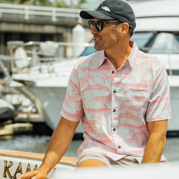 Tommy - Gamefishing Button-Up with Marlin, Dolphin Fish & Wahoo.