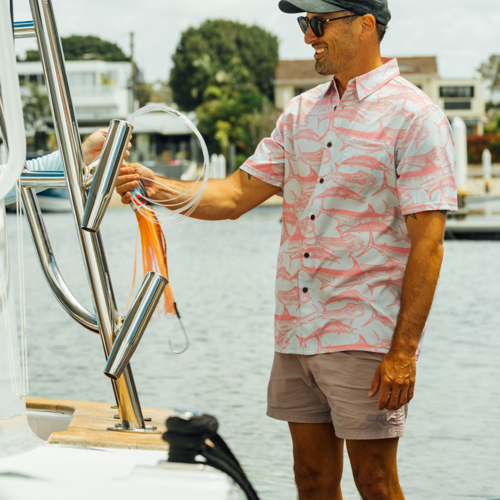 Tommy - Gamefishing Button-Up with Marlin, Dolphin Fish & Wahoo. - Image 4