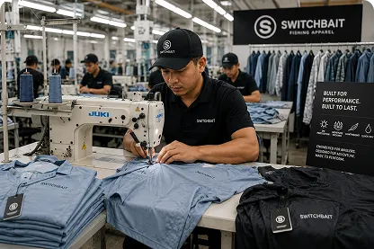 Garment factory production lines
