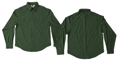 Army Custom Fishing Shirt Swatch Layout