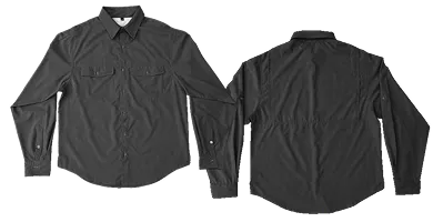 Coal Custom Fishing Shirt Swatch Layout