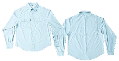 Sky Custom Fishing Shirt Swatch Layout