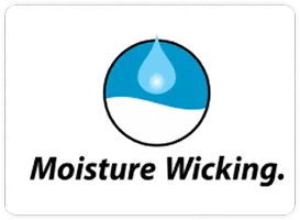 Moisture Wicking. Feature Graphic